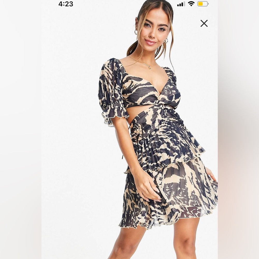 ASOS DESIGN brand new abstract animal dress!